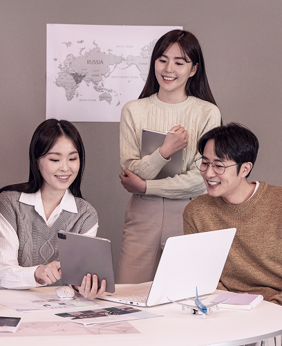 Marketing team discussing